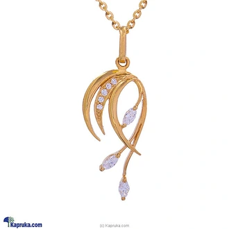 Mallika hemachandra 22kt gold pendant set with cubic zirconia (p  Online for none