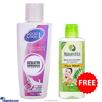 GOOD LOOK KERATINE SHAMPOO 100ml WITH FREE Face Wash 100ml  Online for none