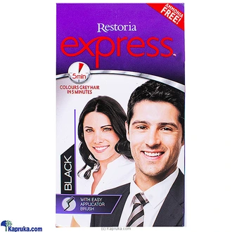 RESTORIA EXPRESS 5 MIN HAIR DYE BLACK - AMMONIA FREE  Online for none