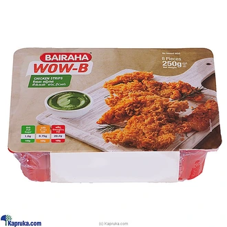 Bairaha WOW-B Chicken Strips 250g - 8 Pieces Buy Online Grocery Online for specialGifts