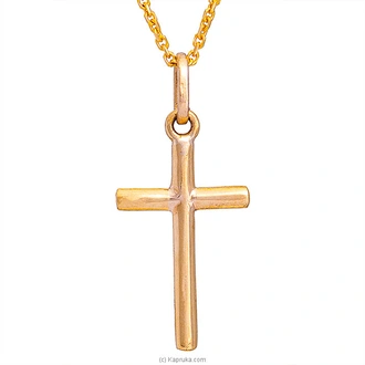 ARTHUR 22KT GOLD CROSS PENDENT (AJCR02) - Arthur Jewelry Shop  Online for none