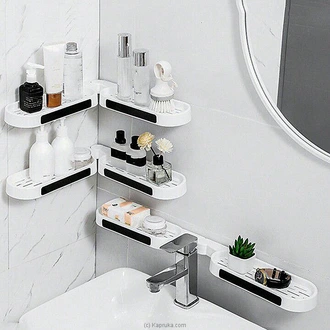 2 in 1 Self-Adhesive Shelves for Kitchen and Bathroom Wall Buy Household Gift Items Online for specialGifts