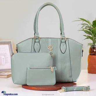 PREMIUM TRIO SHOULDER HANDBAG 3PCS SET - OLIVE GREEN at Kapruka Online