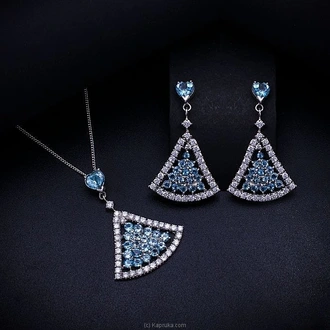TASH GEM AND JEWELLERY Heritage Blue Topaz Jewelry Set TS-KA63 Buy Tash gem and jewelry Online for specialGifts