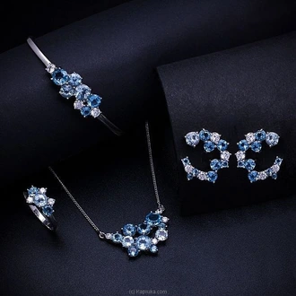 TASH GEM AND JEWELLERY Ocean Breeze Blue Topaz Jewelry Set TS-KA66 Buy Tash gem and jewelry Online for specialGifts