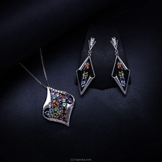 TASH GEM AND JEWELLERY Wavy Multi Gemstone Jewelry Set TS-KA74 Buy Tash gem and jewelry Online for specialGifts