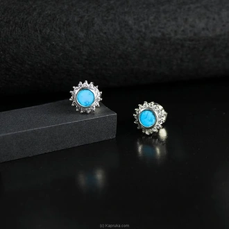 TASH GEM AND JEWELLERY Turquoise Silver Cluster Earrings TS-KA75  Online for none