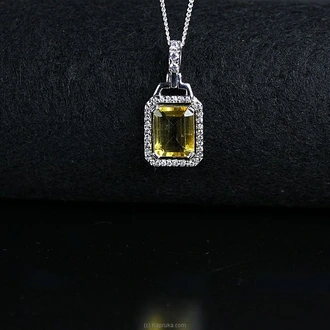 TASH GEM AND JEWELLERY Rectangular Citrine Necklace TS-KA77 Buy Tash gem and jewelry Online for specialGifts