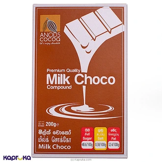 Anods Milk Choco Compound 200g Buy Anods Cocoa Online for specialGifts