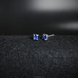 TASH GEM AND JEWELLERY Natural Blue Sapphire Silver Studs TS-KA98 Buy Tash gem and jewelry Online for specialGifts