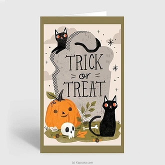 A little trick and a lot of treats halloween greeting card Buy Greeting Cards Online for specialGifts