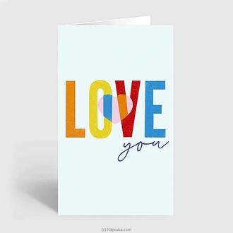 Love You Greeting Card  Online for none