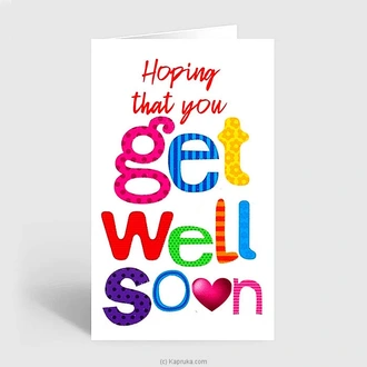 Get well soon greeting card Buy Greeting Cards Online for specialGifts
