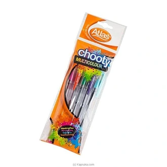 Pen Atlas Chooty Set Of 5 Multicolour  Online for none