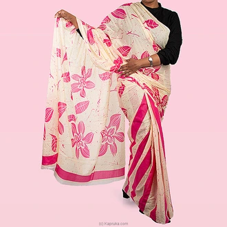 Floral Ember Indian Batik Saree Buy Islandlux Online for specialGifts