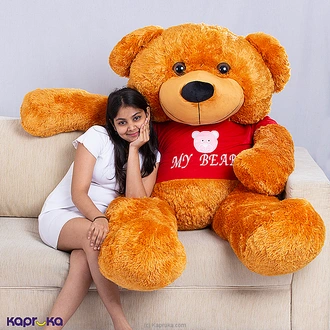 Cuddle King Charlie T-shirt Bear 5.5 Ft  Brown Buy valentine Online for specialGifts