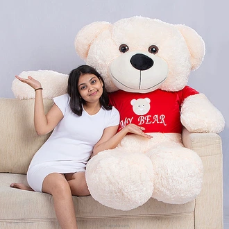 Cozy Cocoa T-shirt  Bear 5.5ft  White Buy Soft and Push Toys Online for specialGifts