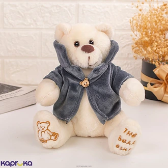 Snuggles Coat Bear 8 Inches White  Online for none