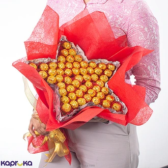 Java X Mas Star Truffles Chocolate Bouquet 55 Pcs  Online for none
