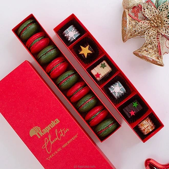 Winter Whimsy Chocolate And Macaron Harmony  Online for none