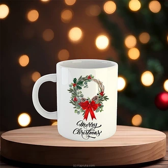 Festive Christmas Wreath Mug  Online for none