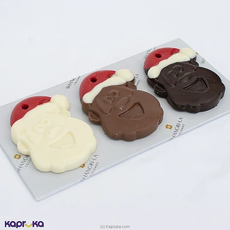 Shangri-la Chocolate Ornaments Santa Face ( Milk, Dark, White)  Online for none
