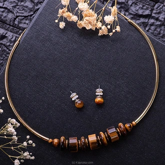 Stone N String Tiger Eye Necklace Set Buy Stone N String Online for specialGifts