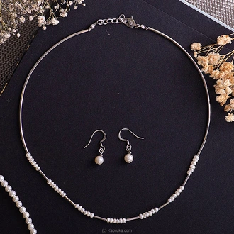 Stone N String fresh Water Pearl Necklace Set Buy Stone N String Online for specialGifts