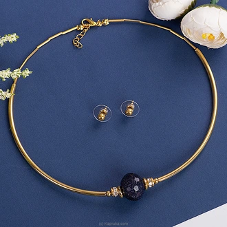 Stone N String Shell Blue Sandstone Necklace Set Buy Stone N String Online for specialGifts