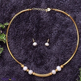 Stone N String Fresh Water Pearl Necklace Set Buy Stone N String Online for specialGifts