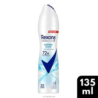 Rexona Shower Clean And Brightening Antiperspirant Deodorant Spray 135ml Buy Unilever Online for specialGifts