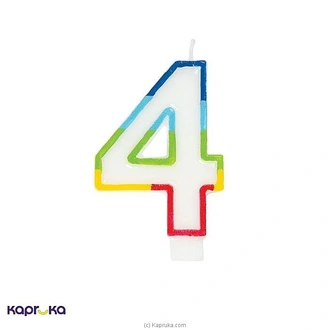 Rainbow Number Candle 4 Buy candles Online for specialGifts