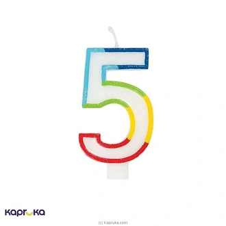 Rainbow Number Candle 5 Buy candles Online for specialGifts