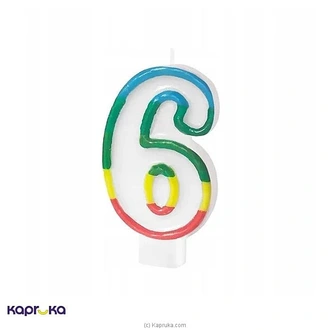 Rainbow Number Candle 6 Buy candles Online for specialGifts