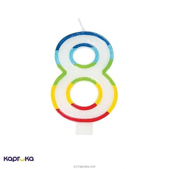Rainbow Number Candle 8 Buy candles Online for specialGifts