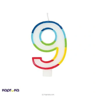 Rainbow Number Candle 9 Buy candles Online for specialGifts