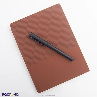 Leather Notebook With Pen  Online for none