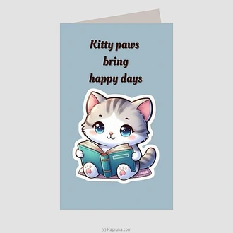 Kitty Paws Greeting Card  Online for none