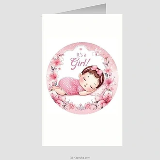It Is A Girl Greeting Card  Online for none
