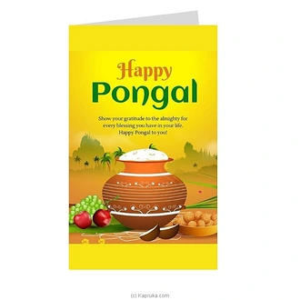 Thai Pongal Greeting Card  Online for none