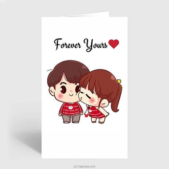 Forever Yours Greeting Card With A Standard Message  Online for none