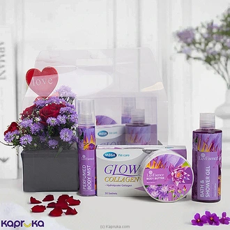 Lavender Glow Gift Pack With Red Roses - Gift For Her  Online for none