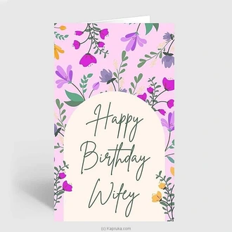 Happy birthday wifey greeting card Buy Greeting Cards Online for specialGifts