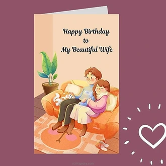 Happy birthday to my beautiful wife greeting card Buy Greeting Cards Online for specialGifts