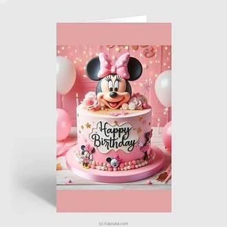 Happy Birthday Minnie Mouse Greeting Card  Online for none