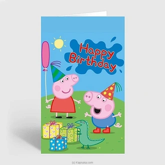 Happy Birthday Pepa Pig Greeting Card  Online for none