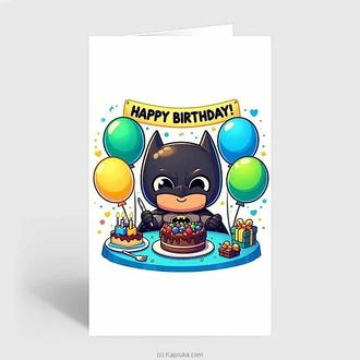 Happy Birthday Batman Greeting Card  Online for none