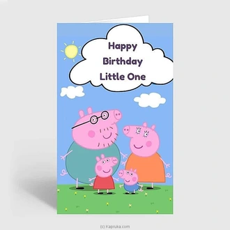 Happy Birthday Little One Pepa Pig Greeting Card  Online for none