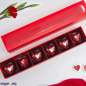 Kapruka Six Of Hearts 6 Pcs Chocolates  Online for none