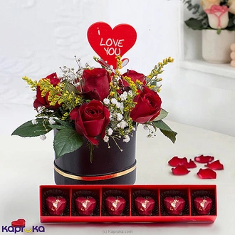 Chocolate Rose Romance Combo Gift  Online for none